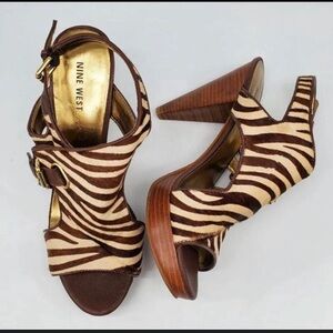 Nine West Adalaina Zebra Sanadals